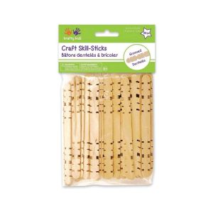 Craftwood 4.5"x 3/8" natural skill sticks - 80/pkg - Cat# 83-1593-00