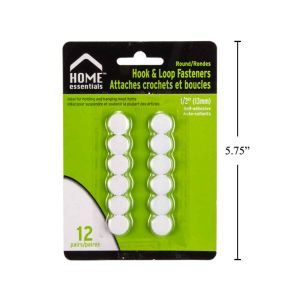 Hook & Loop Fasteners - 12/pkg - Cat# 83-1715BUT