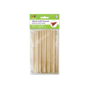 Craftwood 5/32" (4mm)x6" natural dowel - 60/pkg - Cat# 83-2002532