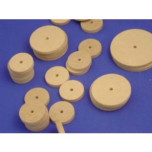 MDF Wheels - 4mm Diameter Hole - Assorted Pack 150/pkg -Cat# 83-54-1253