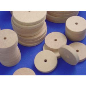 MDF Wheels - 3/16" Diameter hole - Assorted Pack 150/pkg- Cat# 83-54-1262