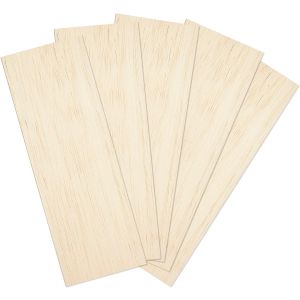 Balsa Wood Sheets - 4" x 18" x 1/8" (3mm) 6/pk - Cat# 83-AW404
