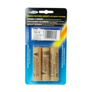 C6-3 Rocket Engines w/Ignitors 3/pkg 99-E6923