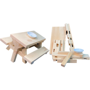 Squirrel Picnic Table Woodworking Kit - Cat# BKT04001EA