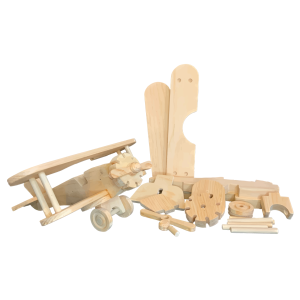 Stunt Biplane Woodworking Kit - Cat# BKT02001EA