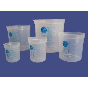 Plastic Beakers Set of 5 