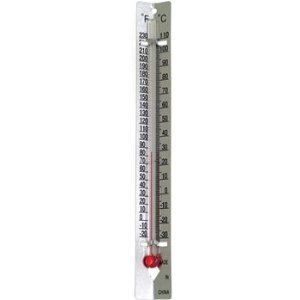 Thermometer in/out door Metal Back dual scale -30 to -110 °C