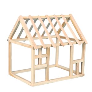 Wooden House Frame Kit - Cat# 80-50-W044