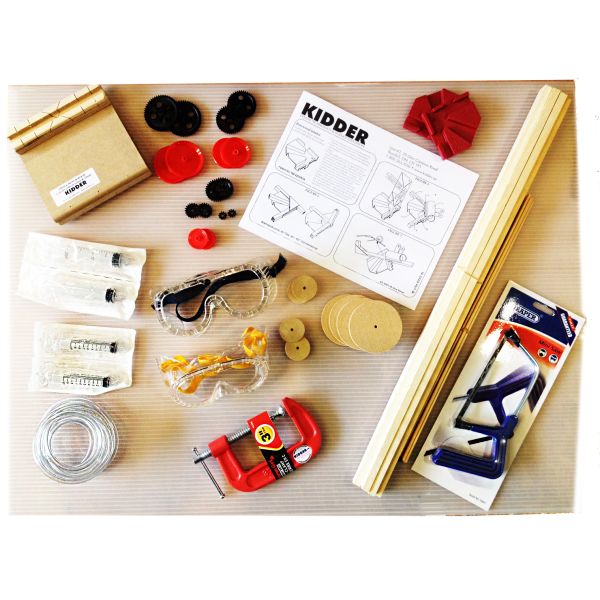 Kidder - Science Kits, School Project Supplies, Clock Parts - Gear Box 2 in  1